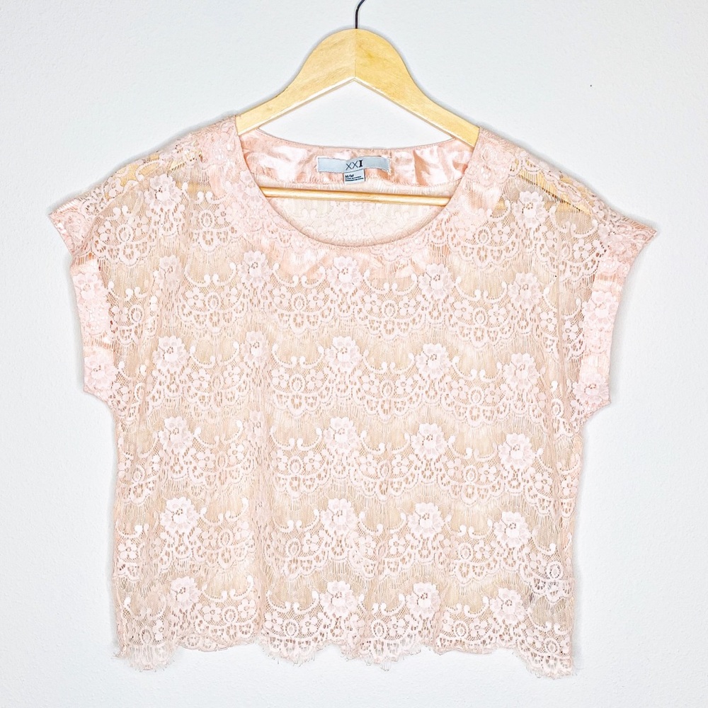 Forever 21 Lace Crop Top